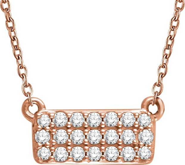1/6 CTW Natural Diamond Cluster 16-18" Necklace