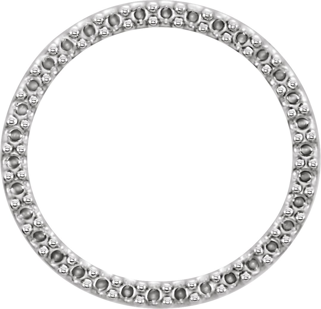 Circle Necklace Center  for Diamonds
