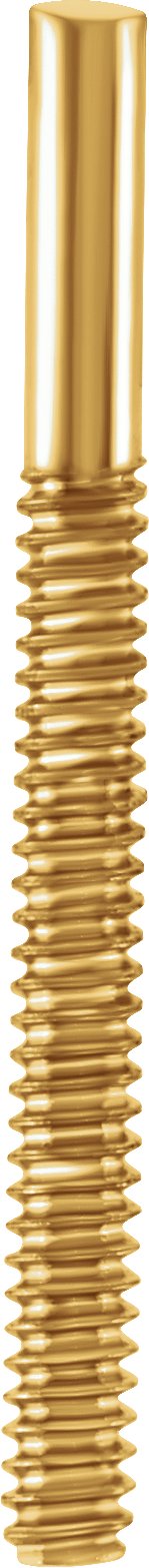 .034"x.375" Threaded Earring Post