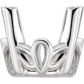 Continuum Sterling Silver 12 mm Round 4-Prong Scroll Setting®