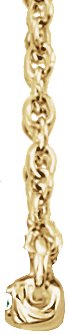 14K Yellow 1/6 CTW Natural Diamond Bar 16-18 Necklace