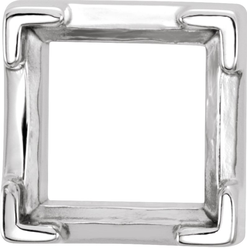 Square V-Prong Solid Base Setting