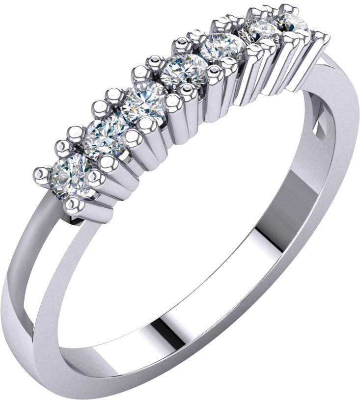 14K White 1/4 CTW Diamond Anniversary Band