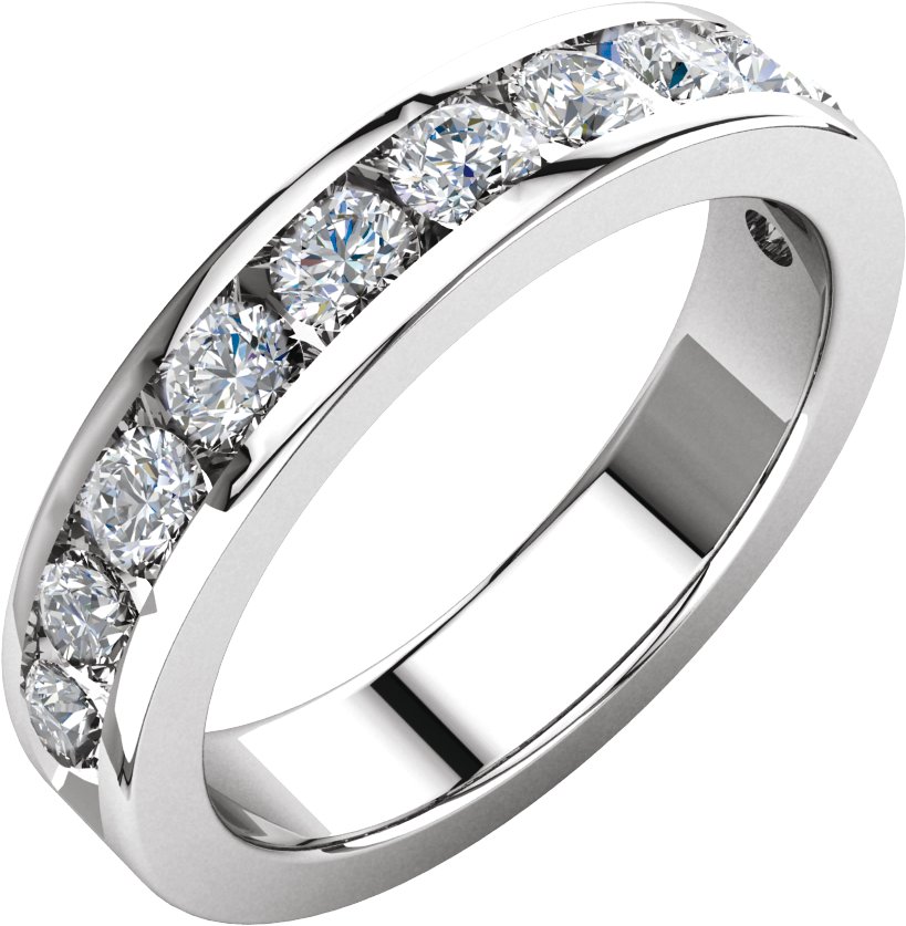 Platinum Diamond Anniversary Band 1.13 CTW Ref 241500