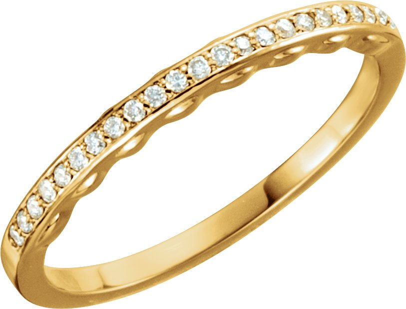 18K Yellow .10 CTW Diamond Band Ref 3120420