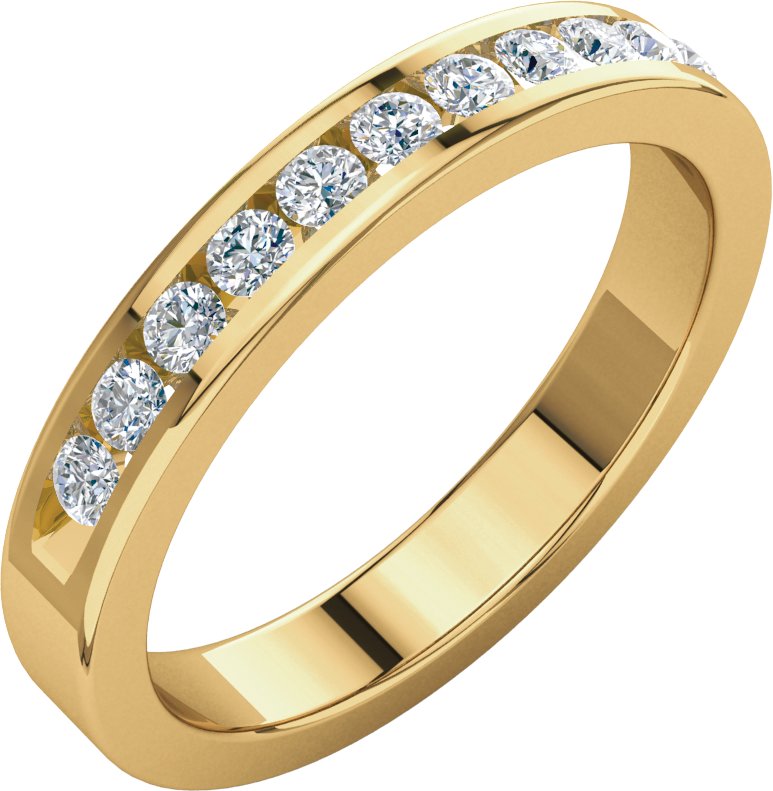 14K Yellow 1/3 CTW Natural Diamond Anniversary Band