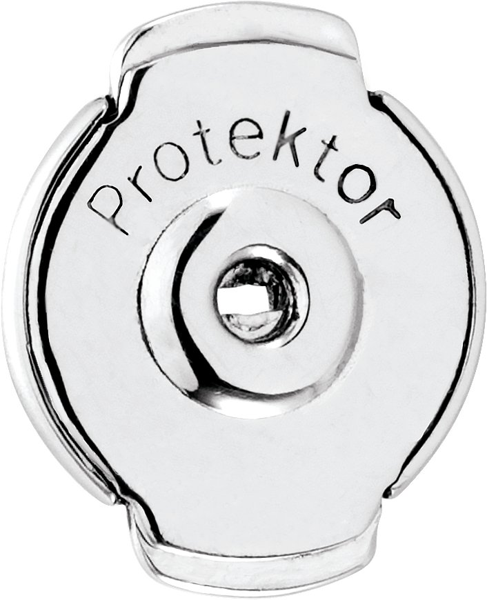 14K White Protektor® Safety Earring Back