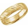 14K Yellow 6 mm Design Band Size 5 Ref 275250