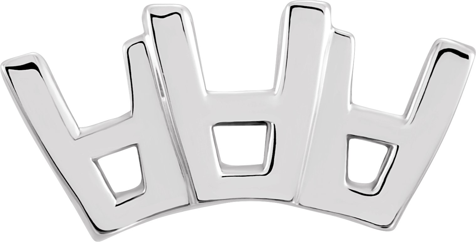 Square Three-Stone Shank Setting
