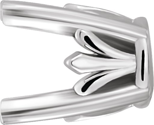 4-Prong Fleur-de-lis Earring Setting