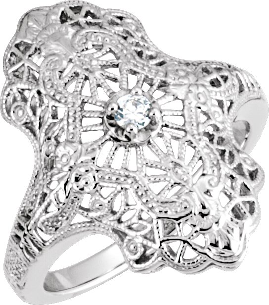 Filigree Solitaire Ring Mounting