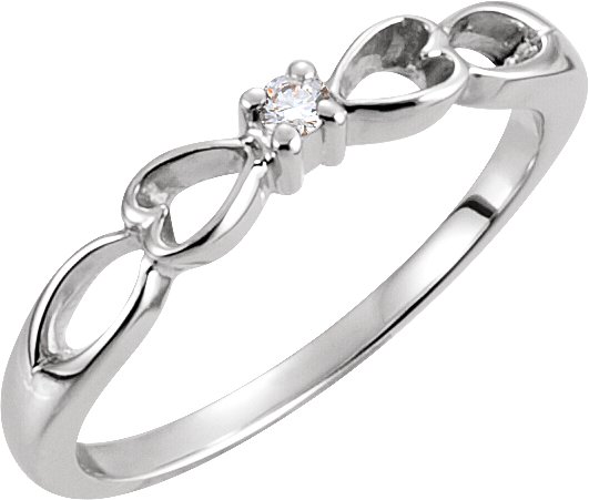 Accented Heart Ring 3 pttw dia. Ref 276179