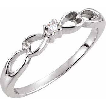 Accented Heart Ring 3 pttw dia. Ref 276179