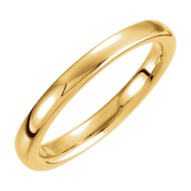 14K Yellow Solstice Solitaire® #7=.40-.65 CT Tapered Bombé Matching Band