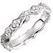 Continuum Sterling Silver 1/3 CTW Natural Diamond Sculptural Eternity Band Size 7