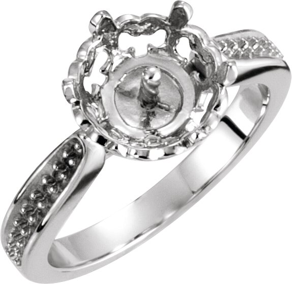 Fleur-de-lis Pearl Ring
