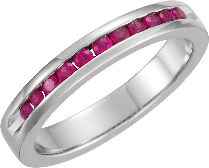 Ruby Classic Channel Set Anniversary Band Ref 11736053