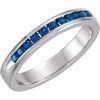 Blue Sapphire Classic Channel Set Anniversary Band Ref 11740995