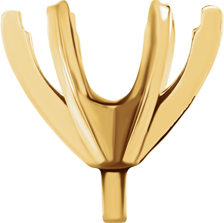 Round 6-Prong Pre-Notched Peg Setting