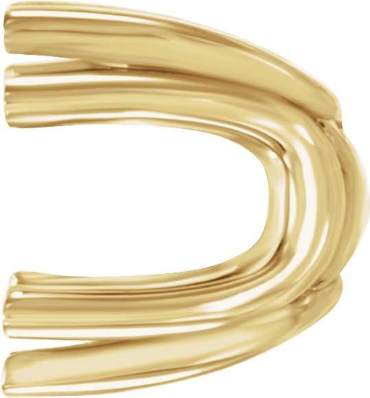 Square U-Prong Earring Setting