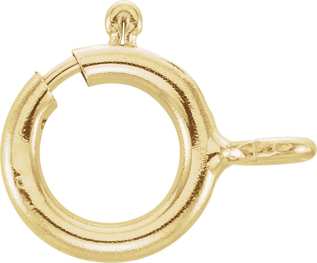 Seamless Spring Ring with Open Jump Ring