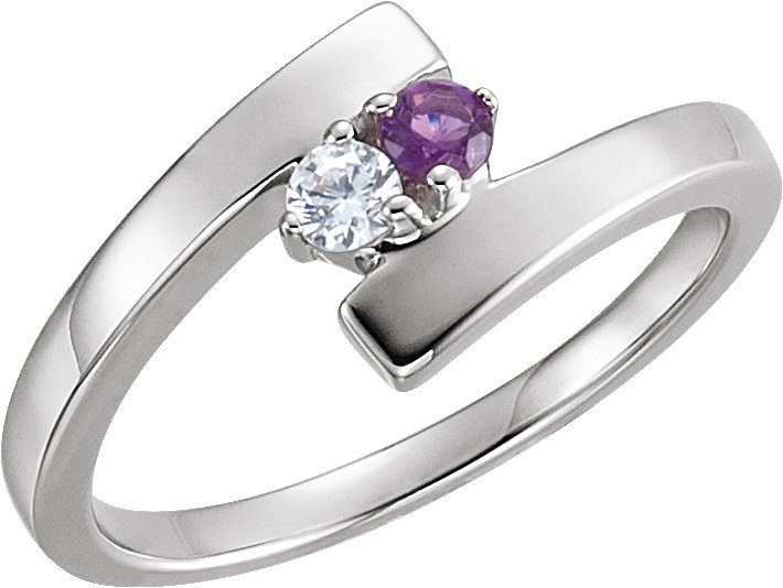Engravable Family Bypass Ring