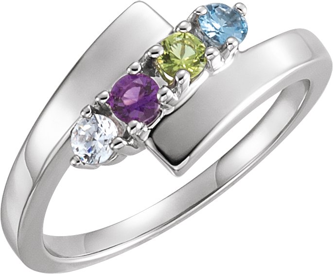 Engravable Family Bypass Ring