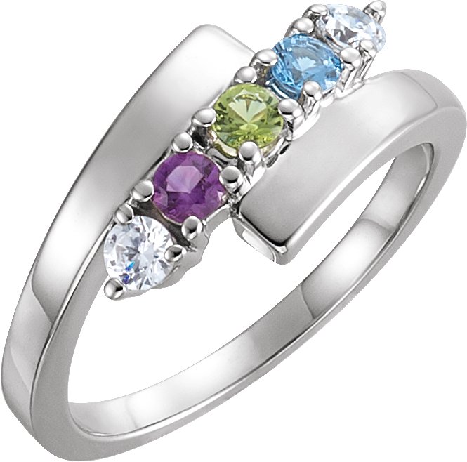 Engravable Family Bypass Ring