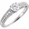 Platinum Diamond .2 CTW Engagement Ring with .13 CTW Band Ref 599031