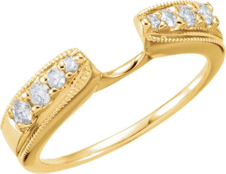 14K Yellow .25 CTW Diamond Enhancer Ring Ref 40615