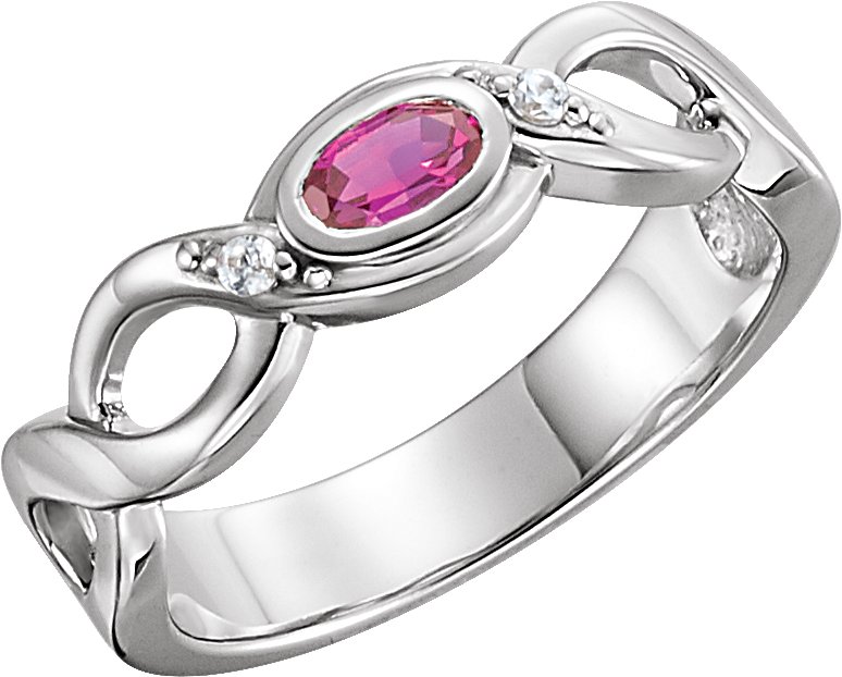 Family Bezel-Set Ring