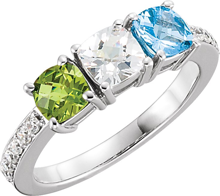 Accented Family Ring