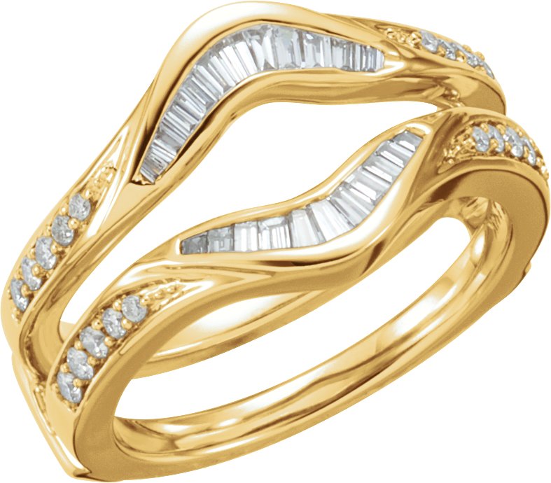 14K Yellow .50 CTW Diamond Ring Guard Ref 1916833