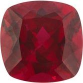 Antique Square Lab-Grown Ruby