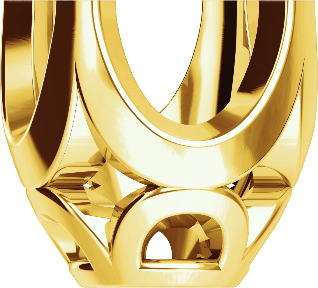 Кръгъл 4-Prong Decorative Basket Setting