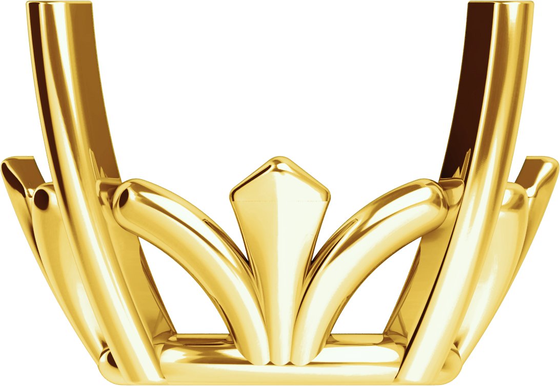 4-Prong Fleur-de-Lis Basket Setting