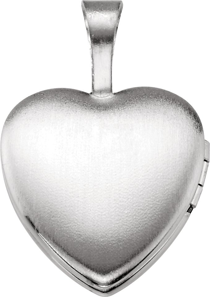 Sterling Silver Enamel Cross Heart Locket