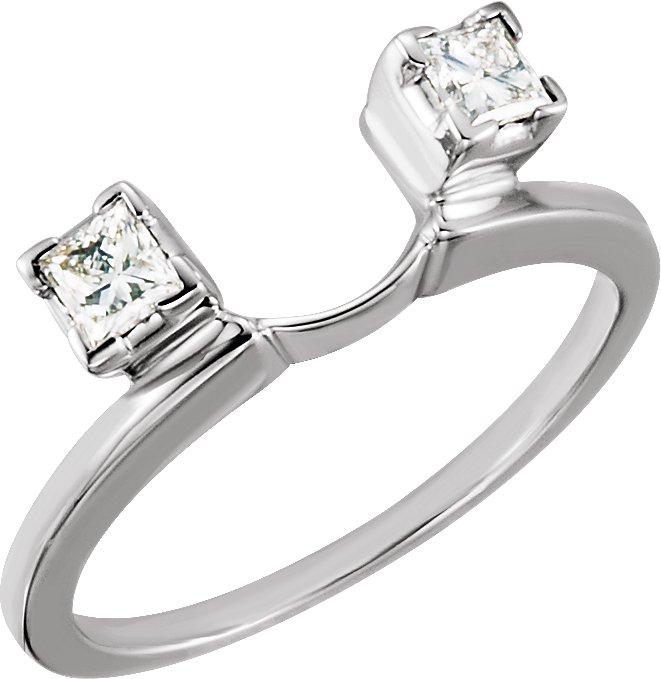 1/3 CTW Natural Diamond Wrap-Style Enhancer – Platinum