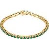 14K Yellow Emerald Line 7 inch Bracelet Ref. 11377981