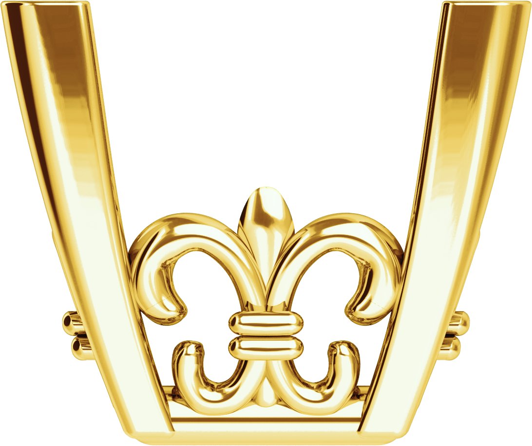 4-Prong Fleur-de-lis Basket Setting