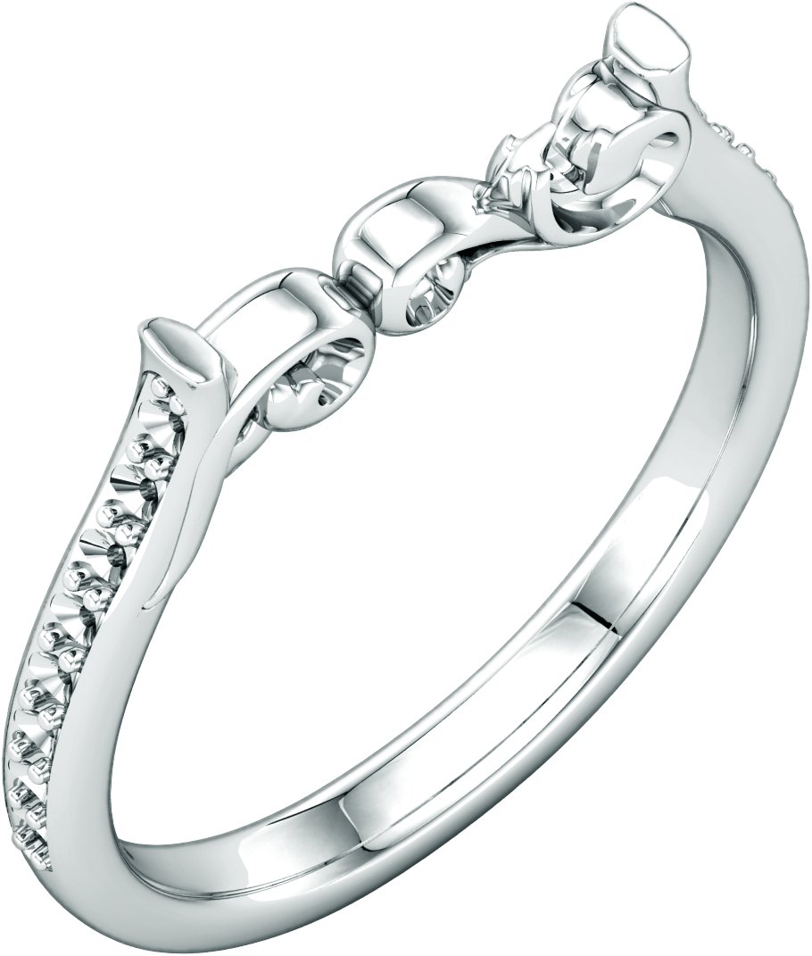 Vintage-Inspired Accented Cathedral Open Shank
