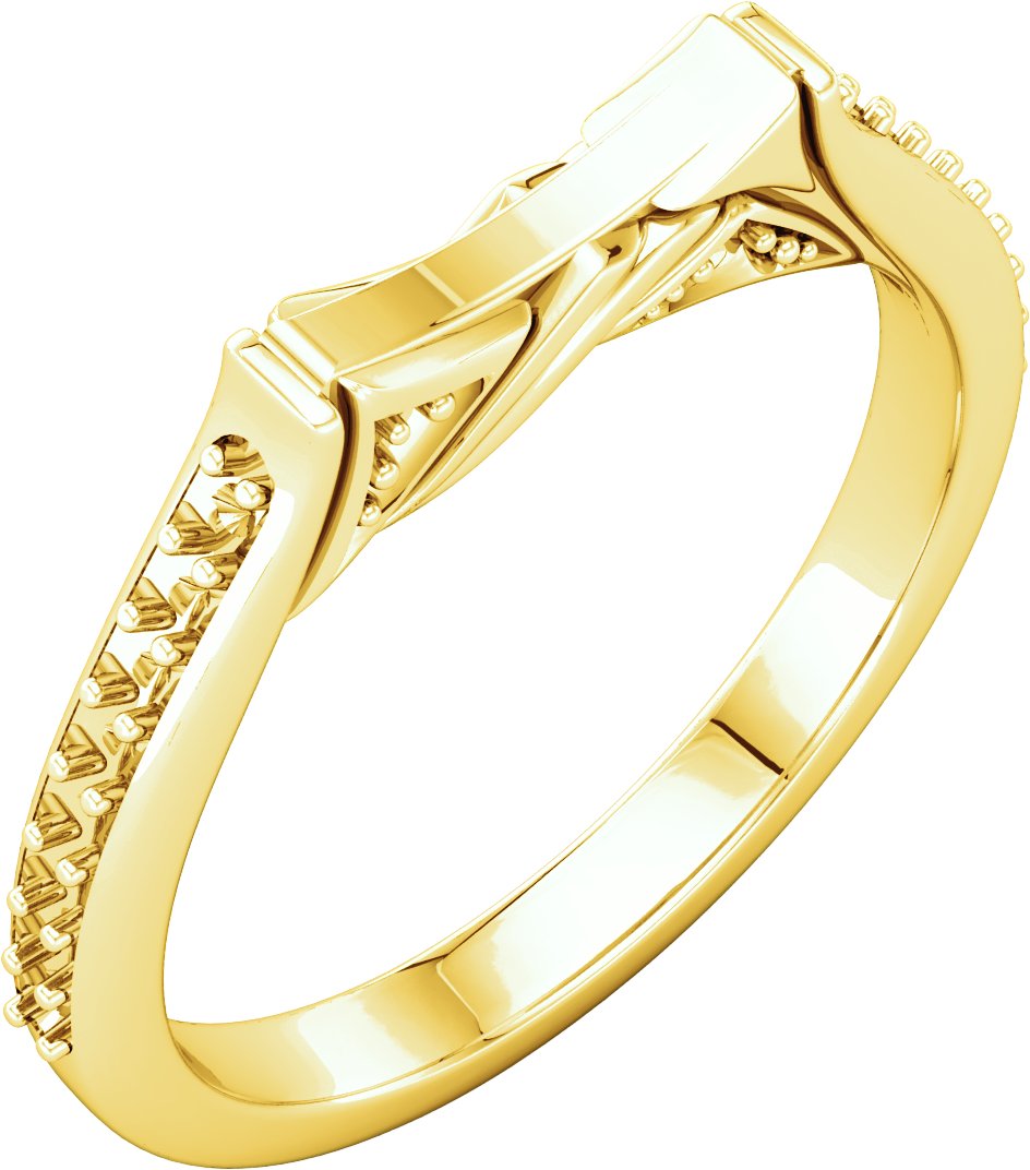 Vintage-Inspired Accented Cathedral Peg Shank