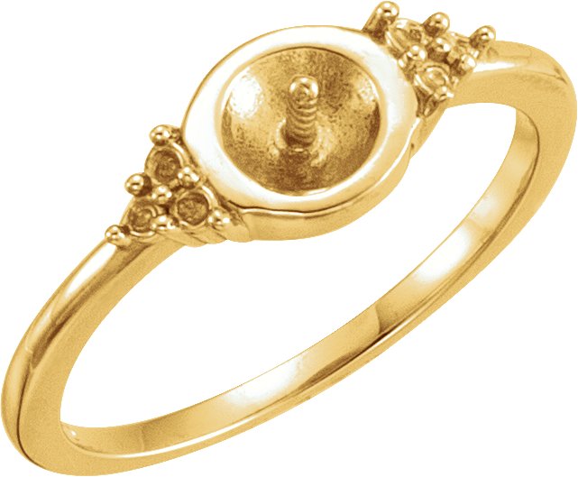 Accented Pearl Ring