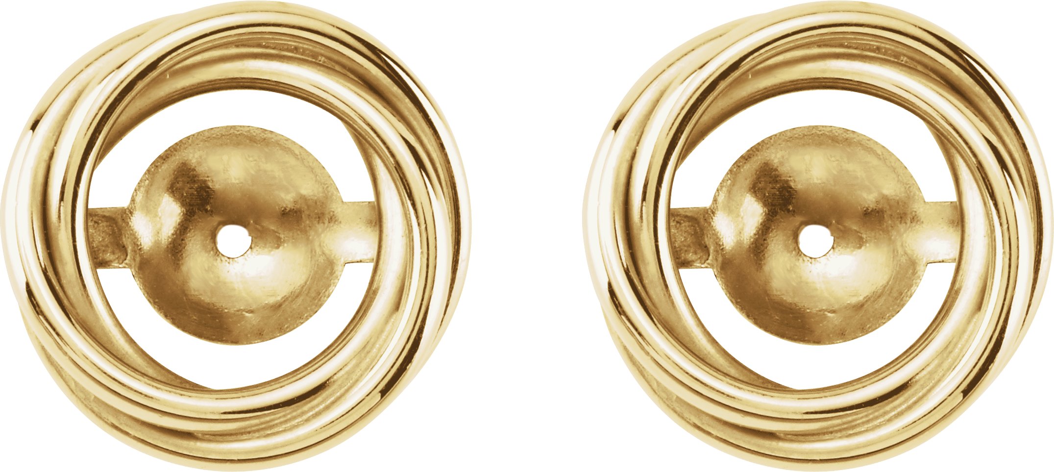 14K Yellow 6.7 mm ID Earring Jackets