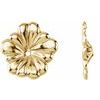 Small Gold Flower Earring Jackets 11mm Wide Ref 437933