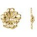 14K Yellow Floral-Inspired Earring Jackets