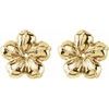 Large Gold Flower Earring Jackets 13mm Wide Ref 289673