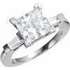 Platinum Princess Diamond Engagement Ring 1.25 CTW Ref 793079