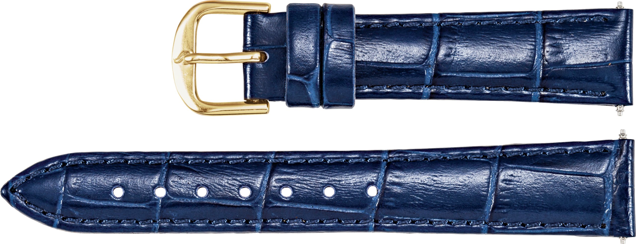 Ladies Leather Alligator Grain Padded Watch Band
