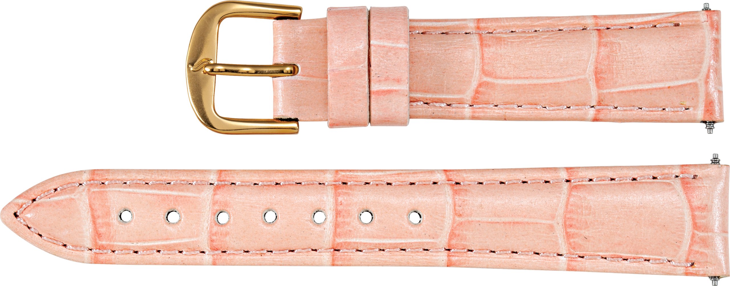 Ladies Leather Alligator Grain Padded Watch Band